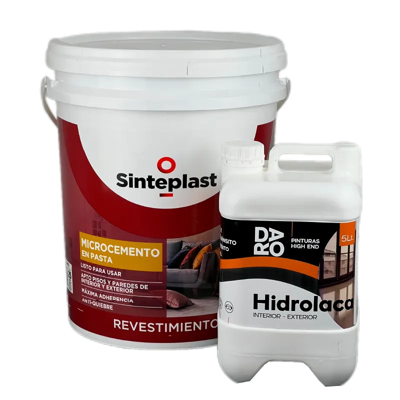 kit Microcemento en pasta Sinteplast e hidrolaca